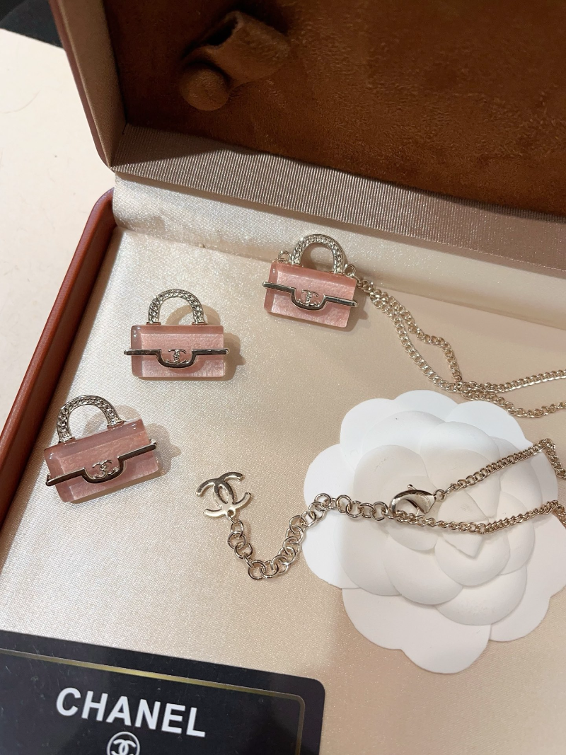 X746 Women's necklace earrings bag set jewelry