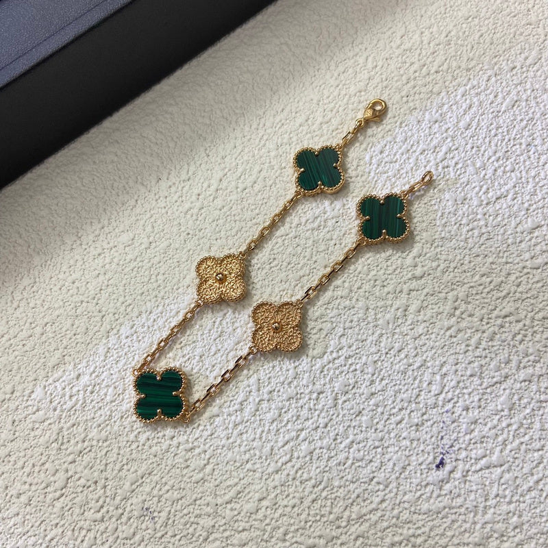 AVSB16 Women's gold hot malachite green bracelet jewelry