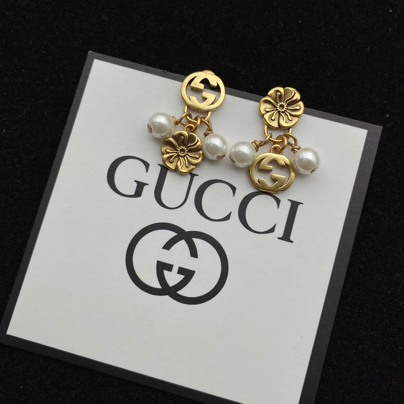 GE72 Double G flower stud earrings Jewelry