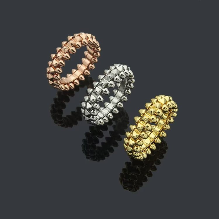 CAJ02 Diamond free bullet shaped ring Jewelry