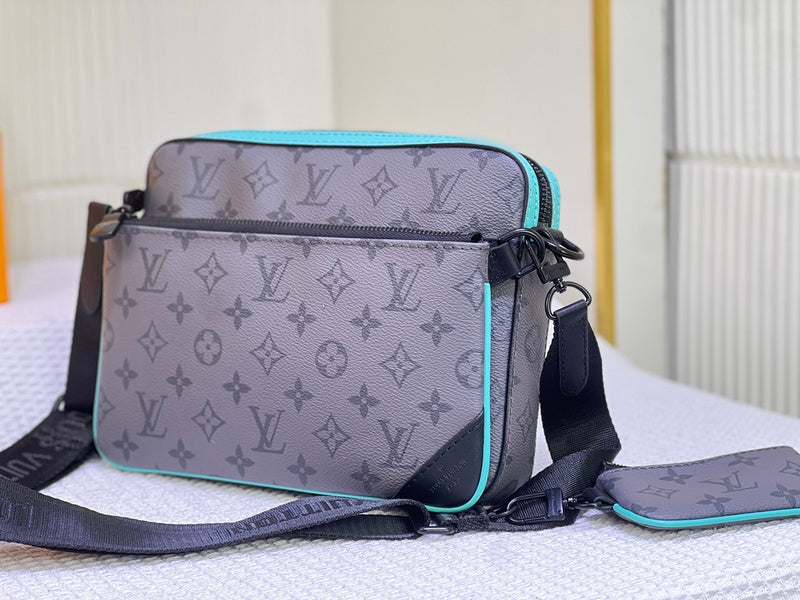 LLP88 Men Leather Bag 25-18.5-7CM Shoulder Bags