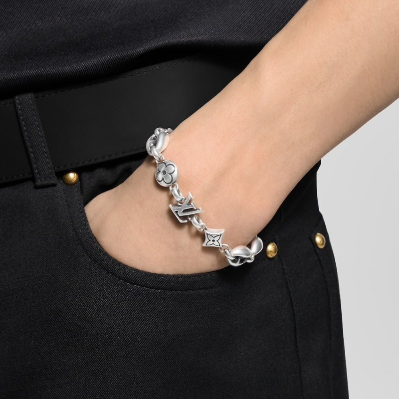 X716 Men's and women's titanium steel bracelet and necklace set jewelry