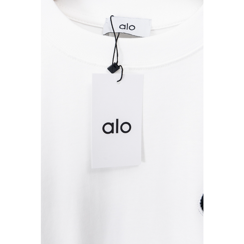 ALOC7 New men's and women's summer pure cotton top T-shirt clothing