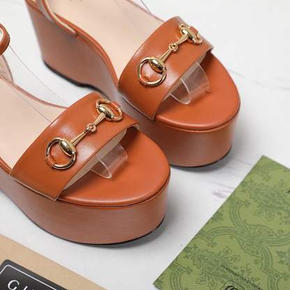 JHGS20 Slipper 8CM Heel Size 35-42 Leather Shoes with box