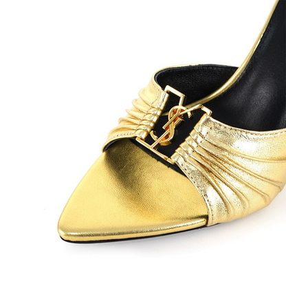 OYS10 Classic 6.5CM 9CM High heels 35-43 for women Leather shoes Box