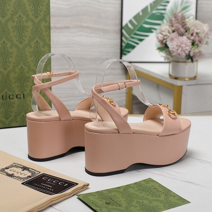 JHGS20 Slipper 8CM Heel Size 35-42 Leather Shoes with box