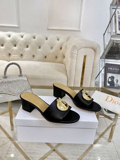 SHDS6 Women 5.5CM Heel slipper Shoes 35-42 with box