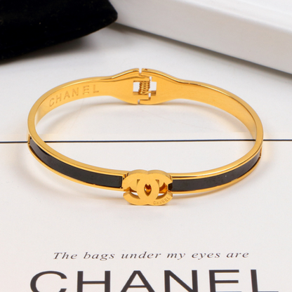 CHB22 Fashion boutique bracelet 316L stainless steel gold-plated bracelet, women's shell bracelet jewelry
