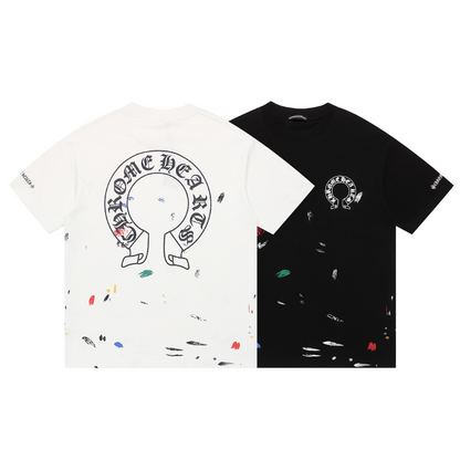 KLC31  New high-quality men's and women's summer pure cotton T-shirt short sleeved top clothing