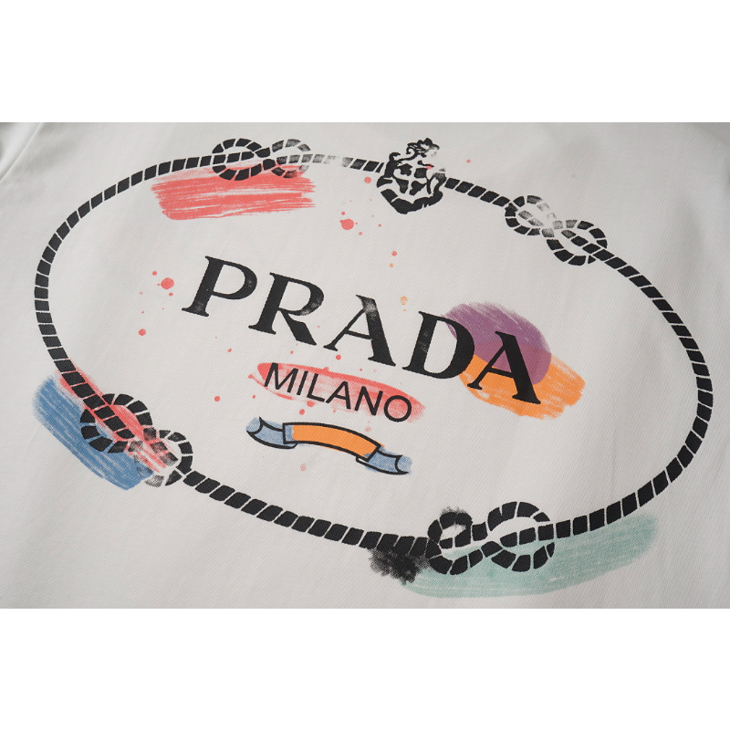 PRC32  New men's and women's summer pure cotton embroidered top T-shirt clothing