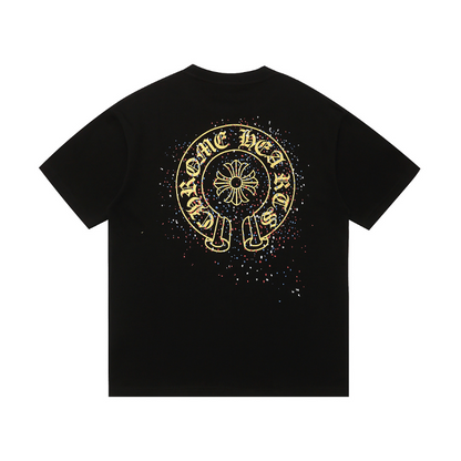 KLC32  New high-quality men's and women's summer pure cotton T-shirt short sleeved top clothing