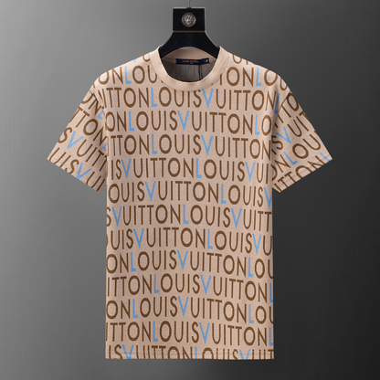 LVC208 New men's summer pure cotton short sleeved top+shorts clothing
