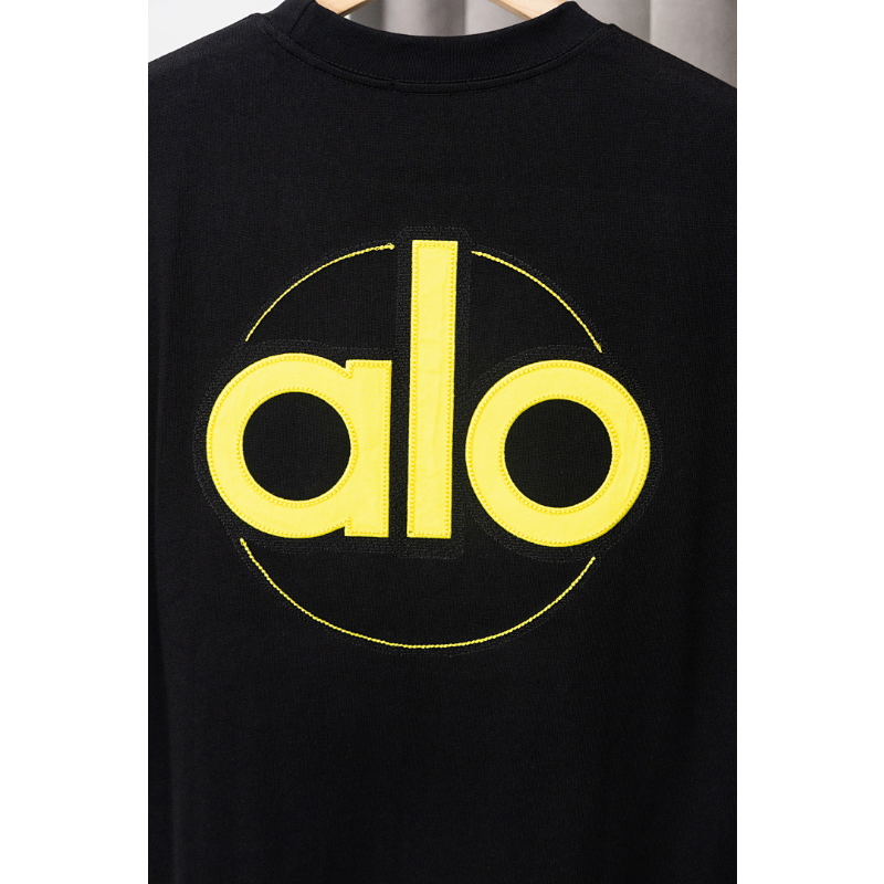 ALOC7 New men's and women's summer pure cotton top T-shirt clothing