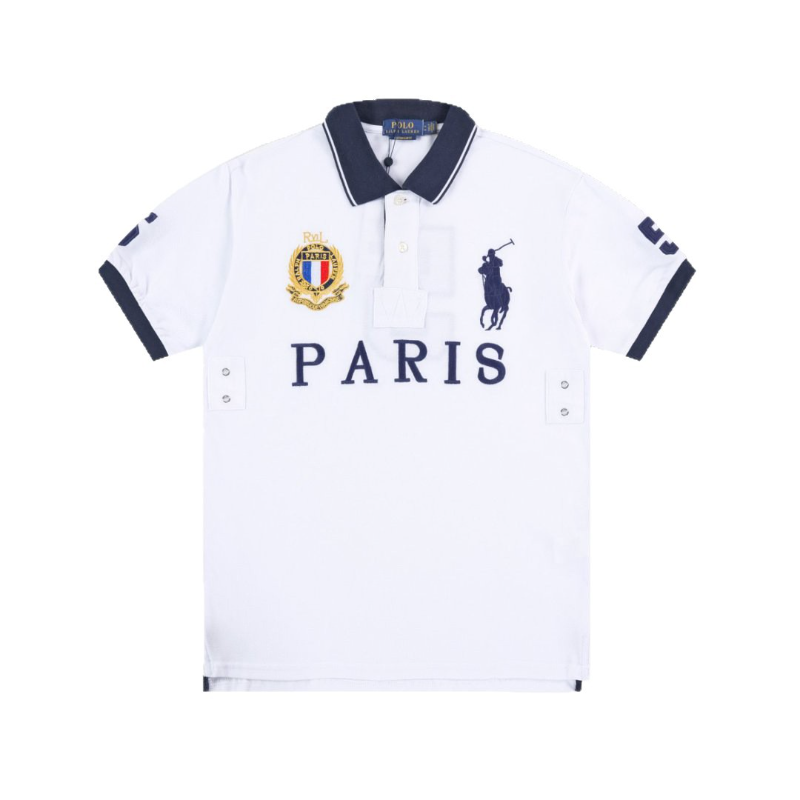 PPC2 summer polo shirt collar embroidered city style top t-shirt polo short sleeved shirt