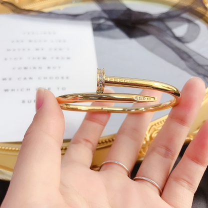 S098   Women's titanium steel nail bracelet jewelry