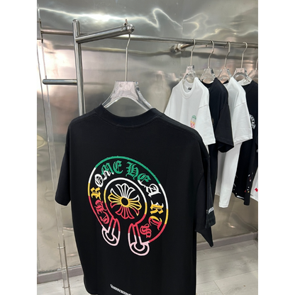 KLC30  New high-quality men's and women's summer pure cotton T-shirt short sleeved top clothing