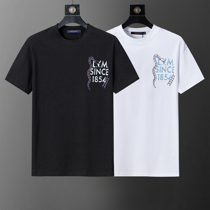LVC205 New men's summer pure cotton top and short sleeved clothing