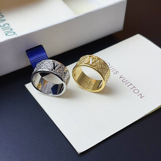 J114   New titanium steel ring jewelry