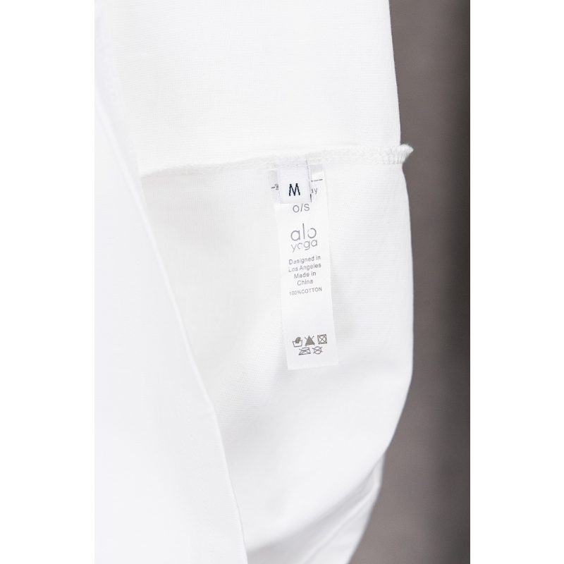 ALOC7 New men's and women's summer pure cotton top T-shirt clothing