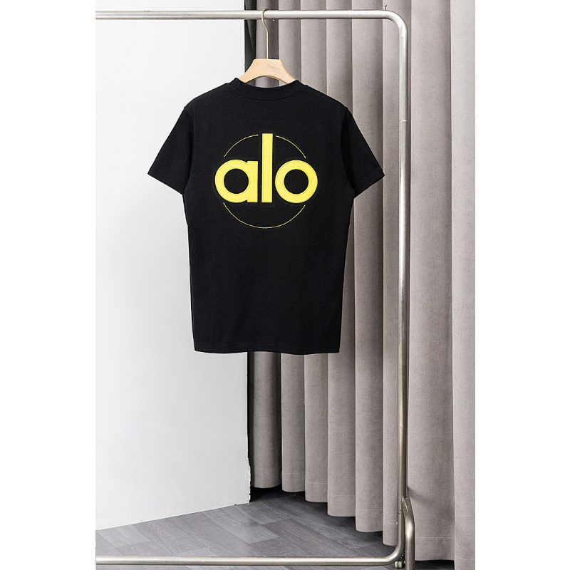 ALOC7 New men's and women's summer pure cotton top T-shirt clothing