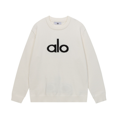 ALOC1 New autumn and winter men's and women's trendy brand new sweater jacquard letter clothing