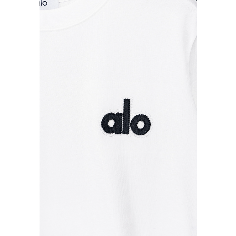 ALOC7 New men's and women's summer pure cotton top T-shirt clothing