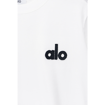 ALOC7 New men's and women's summer pure cotton top T-shirt clothing