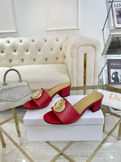 SHDS6 Women 5.5CM Heel slipper Shoes 35-42 with box