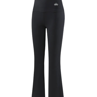 zalo120  Women's yoga pants, women's high waisted seamless tight fitting sports micro flared pants clothing