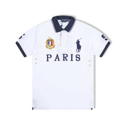 PPC2 summer polo shirt collar embroidered city style top t-shirt polo short sleeved shirt