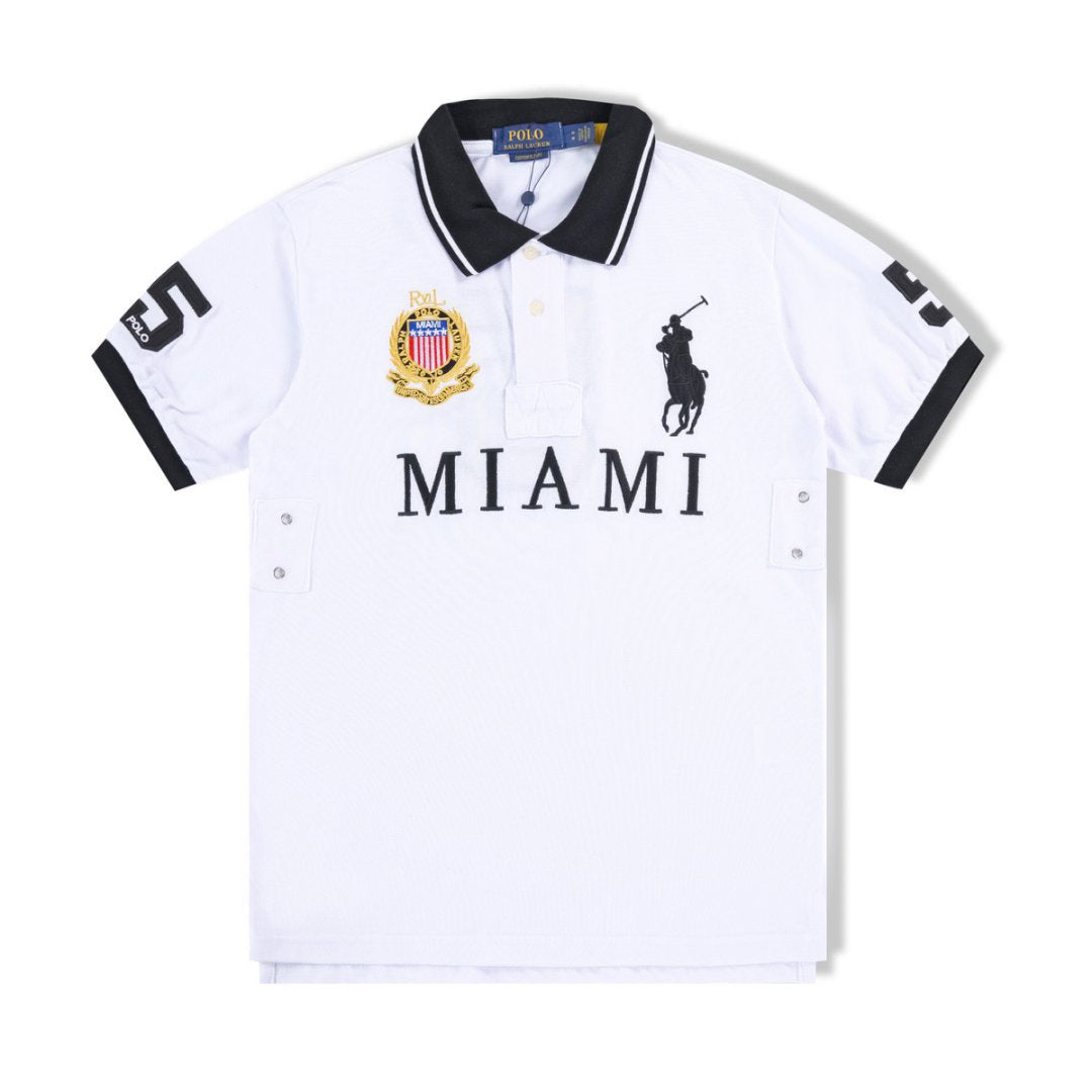 PPC2 summer polo shirt collar embroidered city style top t-shirt polo short sleeved shirt
