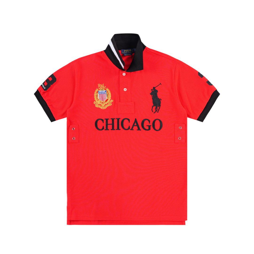 PPC2 summer polo shirt collar embroidered city style top t-shirt polo short sleeved shirt