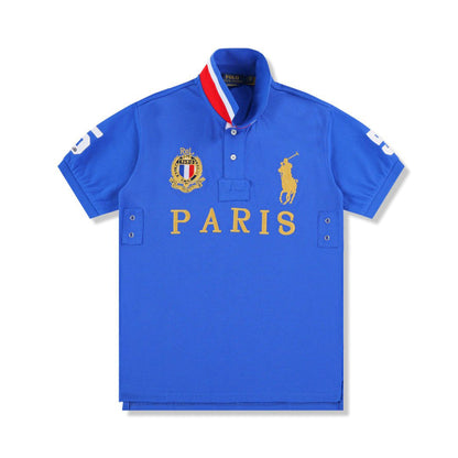 PPC2 summer polo shirt collar embroidered city style top t-shirt polo short sleeved shirt