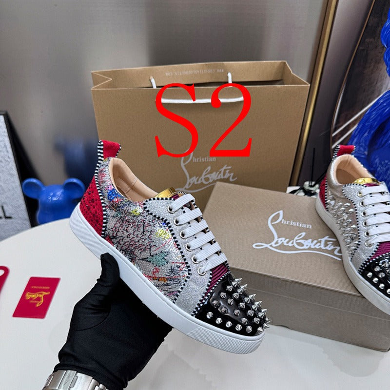 MCLS12 Women 35-40 and Men 40-45 Leather Shoes With Box