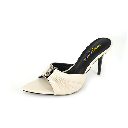 OYS10 Classic 6.5CM 9CM High heels 35-43 for women Leather shoes Box