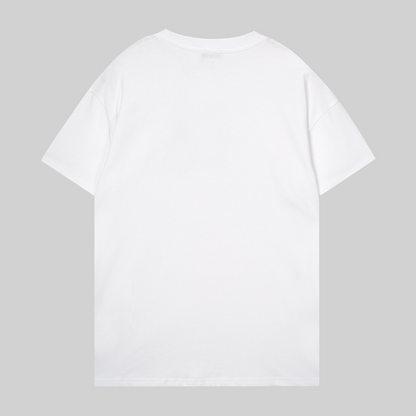 MQC7 New men's and women's summer pure cotton top T-shirt clothing