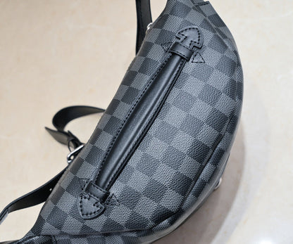 LLP55 Leather Bag 37x14x13CM Shoulder  for women and men  Bags