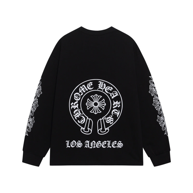 KLC23  New men's and women's pure cotton long sleeved casual clothes