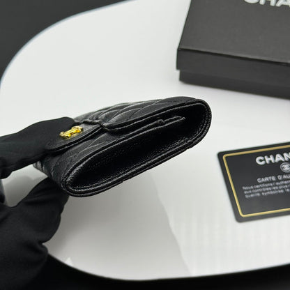 LCP34 Wallet Bag 11-7.5-2CM Leather bags with box