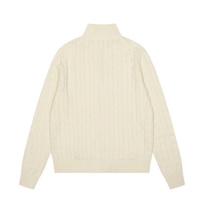 LFC16  New high quality men's and women's spring and autumn collared sweaters, sweater base clothes