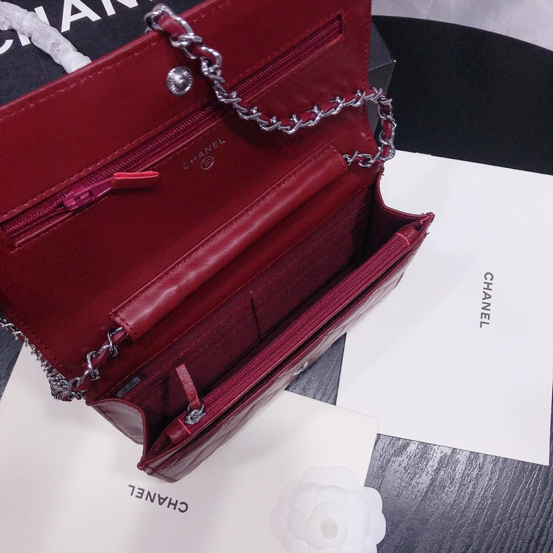 XCP017 Bag leather 19-13-4CM Bag silver logo  High Quality