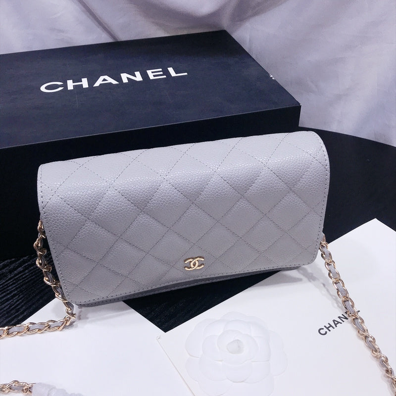 XCP016 Bag leather 19-13-4CM Bag Gold High Quality with box