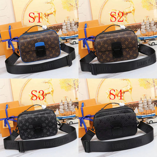 GLP066  High quality leather bag men bag  22 x 18 x 8CM for women and men