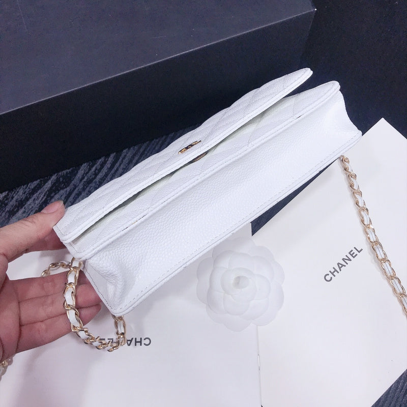 XCP016 Bag leather 19-13-4CM Bag Gold High Quality with box