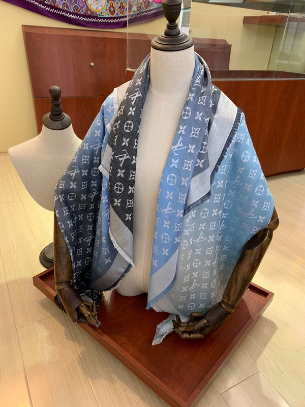XLC28 Hidh quality 60% silk 40% wool Scarf Can choose box