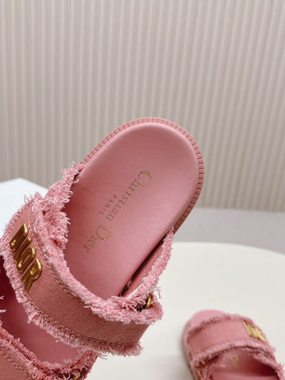 ODS3 Leather Women Slipper Size 35-42 Shoes with box