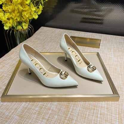 GGS14 Women Leather 7.5CM shoes size 36-40 with box