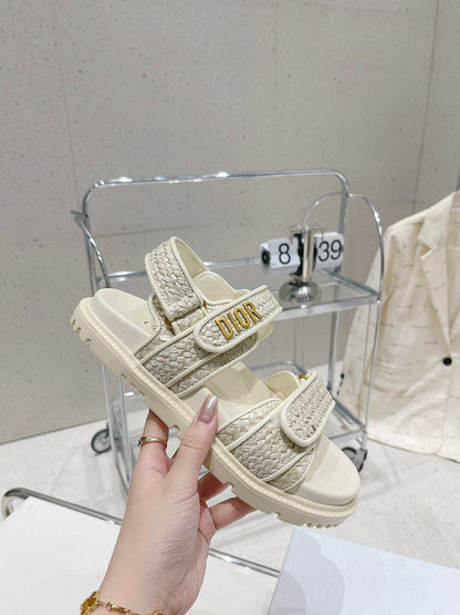BDS0 Women slipper Leather Shoes 35-41 with box