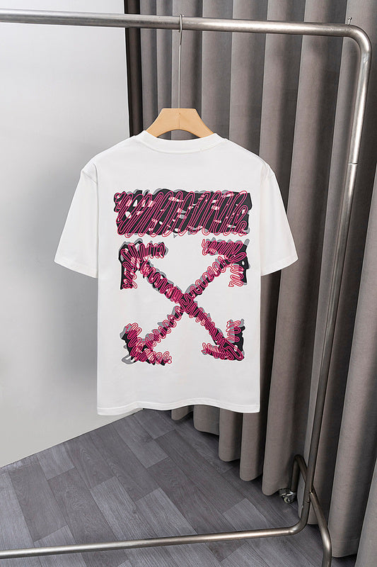 OFFC38   Men's and women's summer short-sleeved T-shirt Loose fit, normal ordering clothes