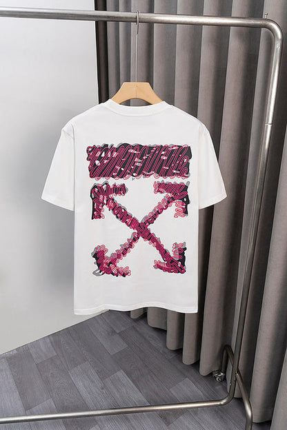 OFFC38   Men's and women's summer short-sleeved T-shirt Loose fit, normal ordering clothes